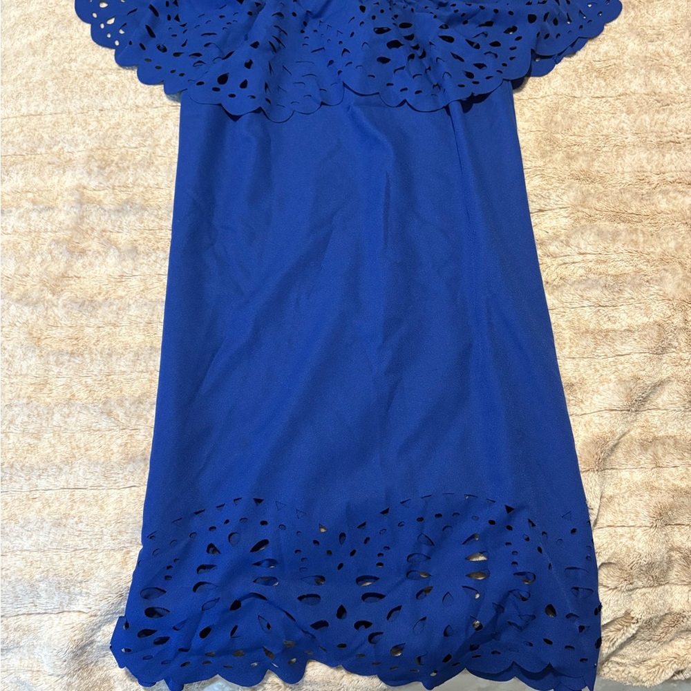 Elegant Blue Women's Dress